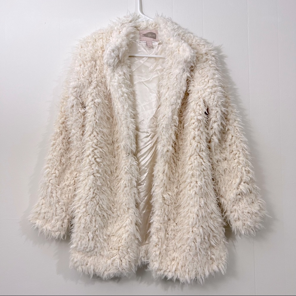 Sherpa wool teddy coat jacket - small - Forever 21